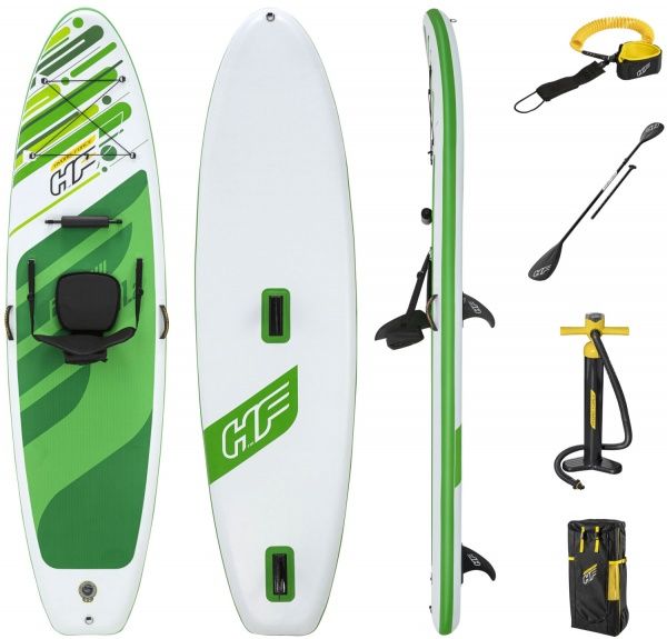 SUP-дошка Bestway 340х89х15 см (65310) білий/зелений