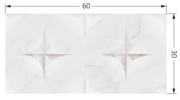 Плитка TABRIZ TILE Altea White Art 30x60 