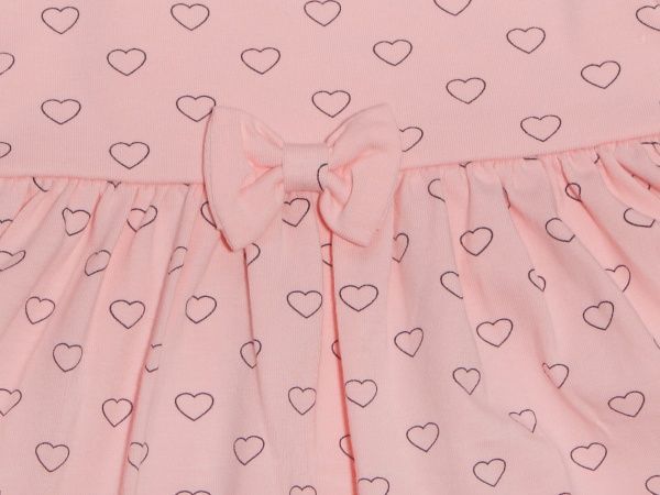 Сукня Фламінго для дівчаток сердечки р.74 персиковий 634-423-3 