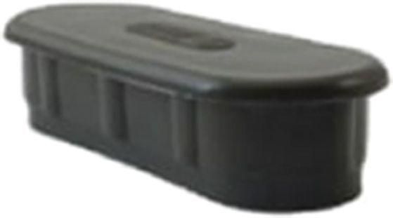 Заглушка к профилю овальному коричневая