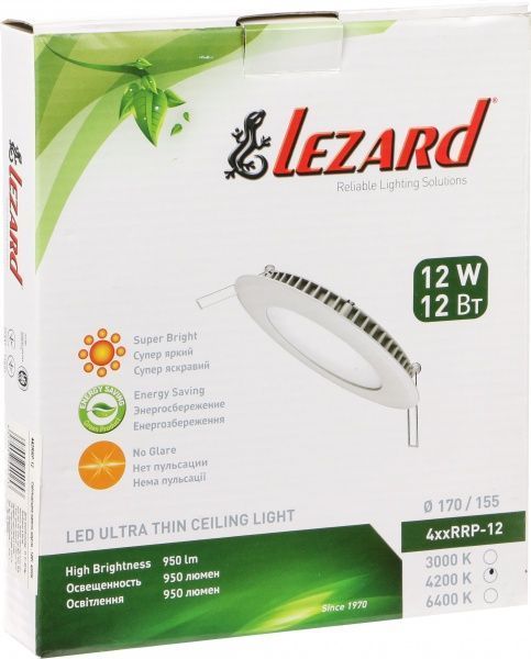 Світильник вбудовуваний (Downlight) Lezard 12 Вт білий 442RRP-12 