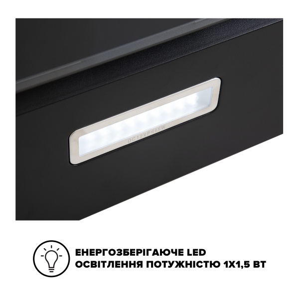 Витяжка Interline FLOW BL A/60/GL/M