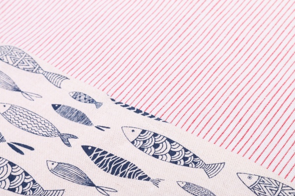 Фартук Fish красная полоска La Nuit