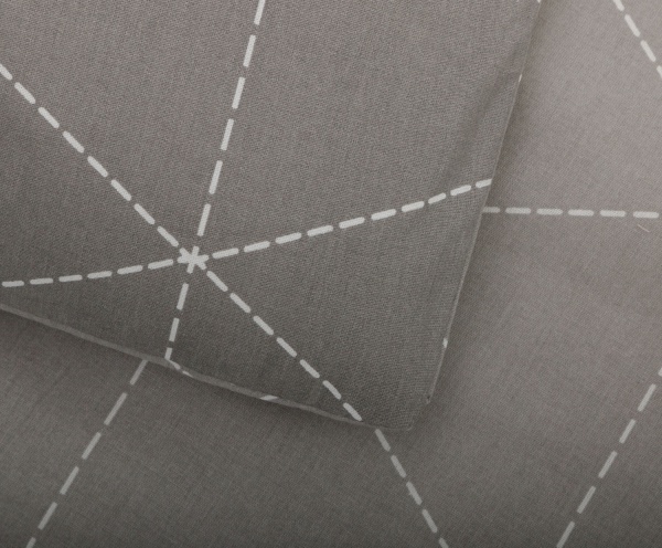 Комплект постільної білизни Rhomb 2 140 TC сірий La Nuit 