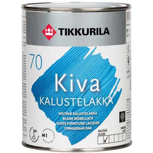 Лак Tikkurila Кива полуматовый 0.9 л