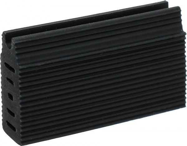 Порожек алюминиевый декорированный UniLine + база Braz Line гладкий скрытый крепеж 30x2700 мм дуб полярный 