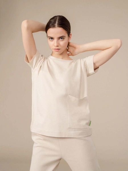 Футболка Outhorn HOL22-TSD607-83S р.XS бежевий