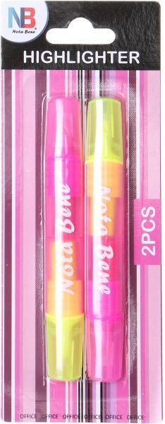 Маркер текстовий Nota Bene Pink Maccaron 2 шт. жовтий 