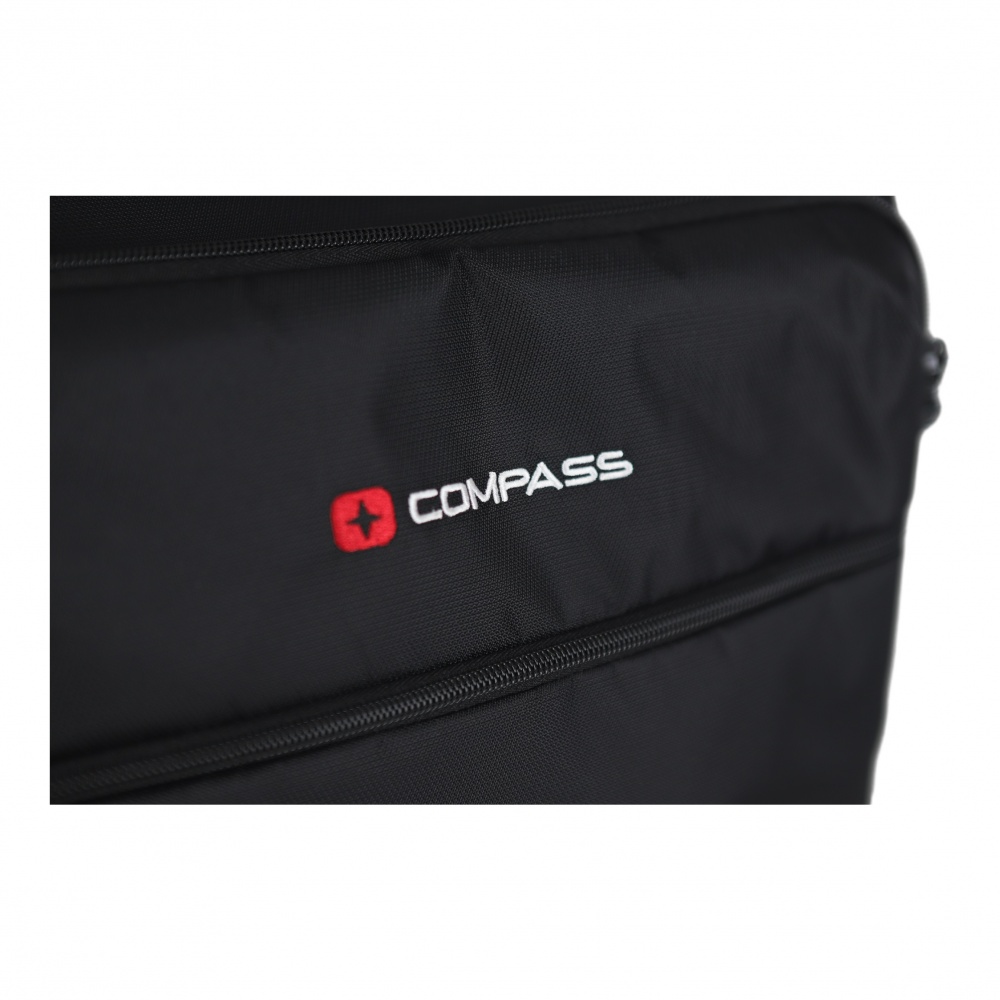 Чемодан Compass №220916 L черный 71x46x23/24,5 см