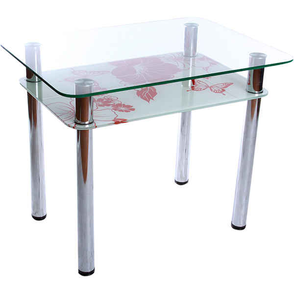 Стіл кухонний Maximum 90x65 см червоно-білий