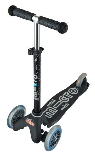 Самокат Micro Mobillity Systems Mini Micro deluxe black черный ММD039 