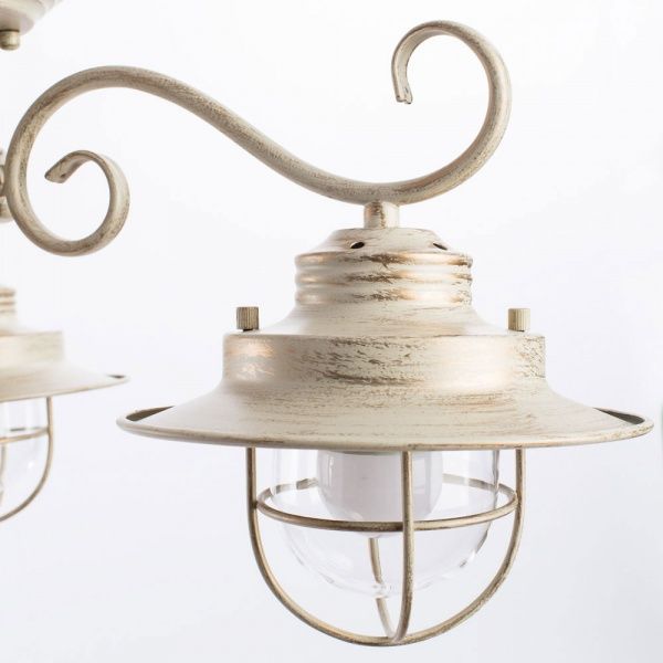 Люстра потолочная Arte Lamp Lanterna A4579PL-3WG 3x60 Вт E27 бело-золотистый 