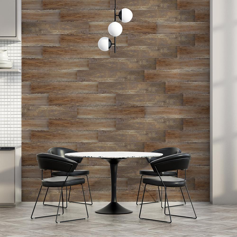 Плитка вінілова самоклейна Sticker Wall дуб мікс 152х914х1,5 мм (СВП 005)