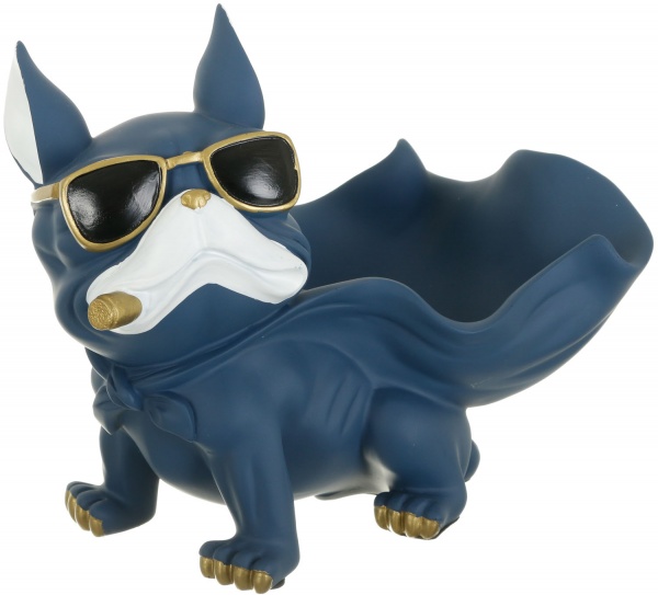 Статуэтка Супергерой 25х14х19 см голубая