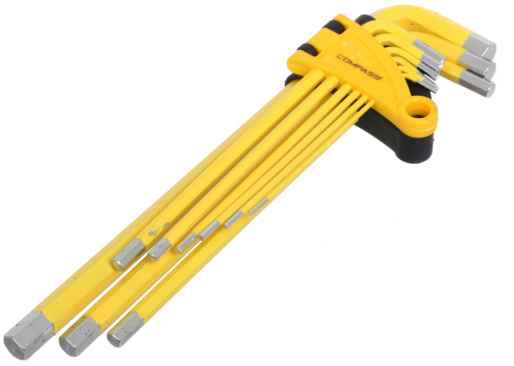 Набір ключів Compass імбусових 228 мм HEX 1.5-10 мм 9 шт. EL-CP-228
