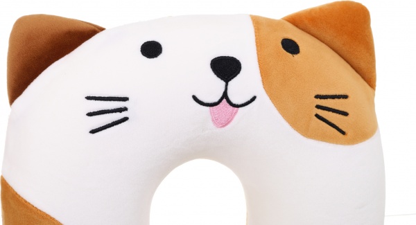 Подушка Bewalker Котик 28х28 см разноцветный BMPMIX0708/ neck pillow
