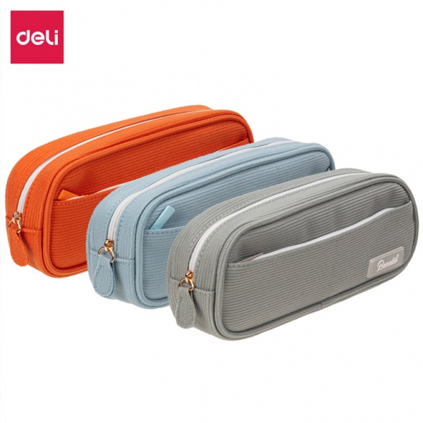Пенал с карманом 67060 Deli в ассортименте