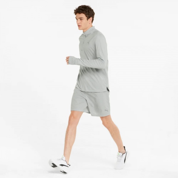 Футболка Puma RUN FAV 1 4 ZIP 52021119 р.M серый