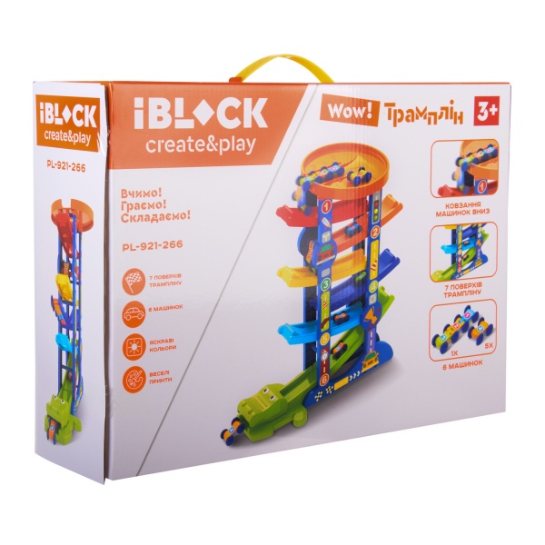 Іграшковий набір трек IBLOCK з машинками PL-921-266