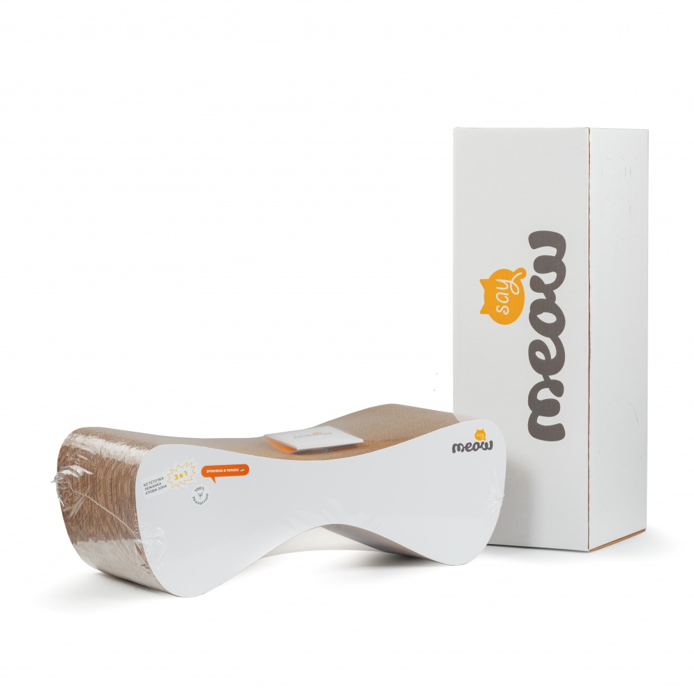 Когтеточка-лежак Say Meow для котов картон, 67*21*24см