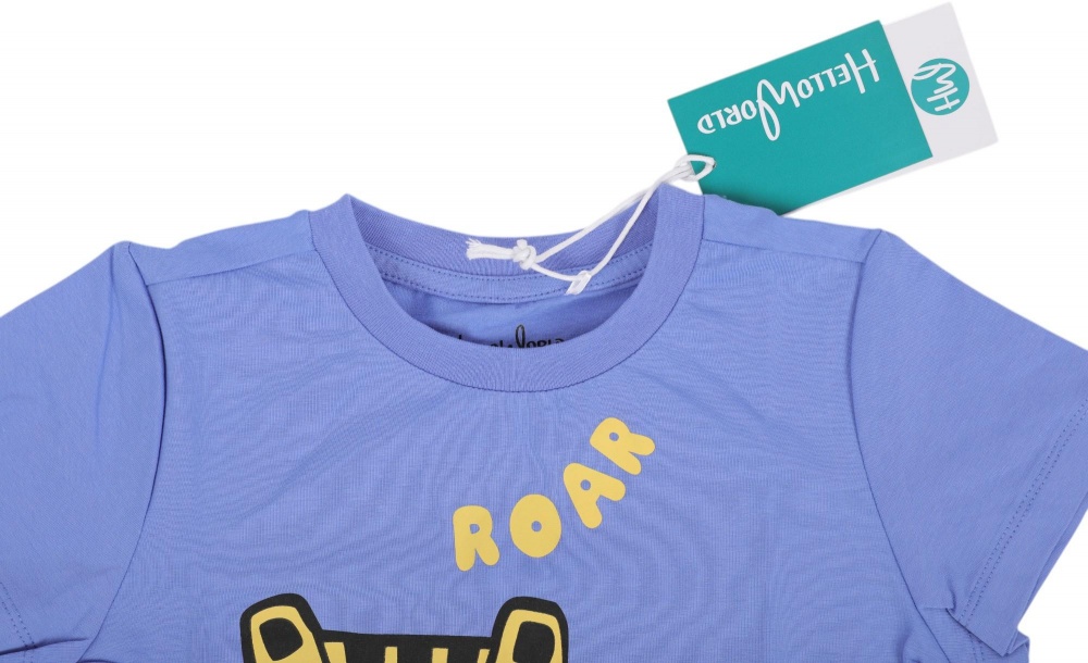 Футболка для девочек HW 2 шт. р.80/86 оранжевый / лиловый 53128_53126