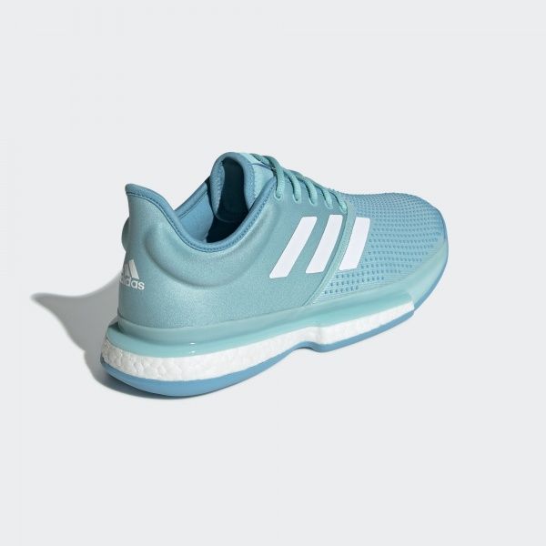 Кроссовки Adidas SoleCourt Boost M x Parley CG6339 р.8,5 бирюзовый