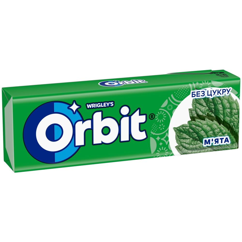 Батончик вафельний Orbit без цукру з підсолоджувачами М'ята Orbit 14г
