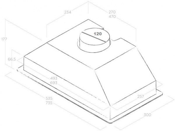 Вытяжка Elica Era C IX/A/72