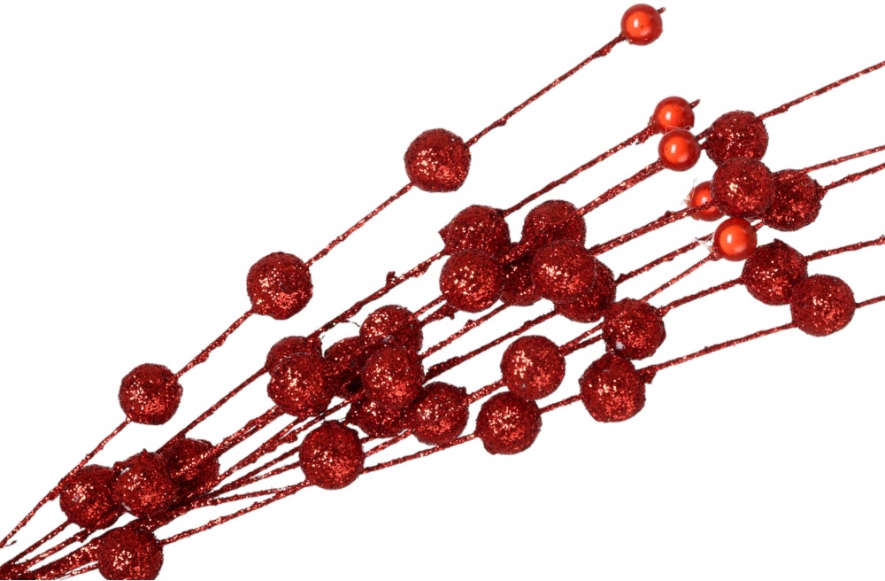 Декорація гілка з кульками колір в асортименті 30 см RS1Z651-30