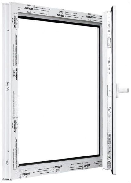 Вікно поворотно-відкидне ALMplast 4K 600x600 мм праве 