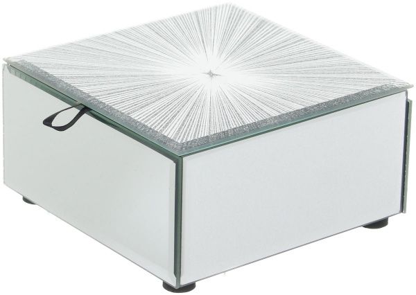 Сундучок Луч 13х6х13 см серебристый