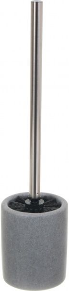 Йоржик для унітаза Luna raimond чорний із сірою колбою