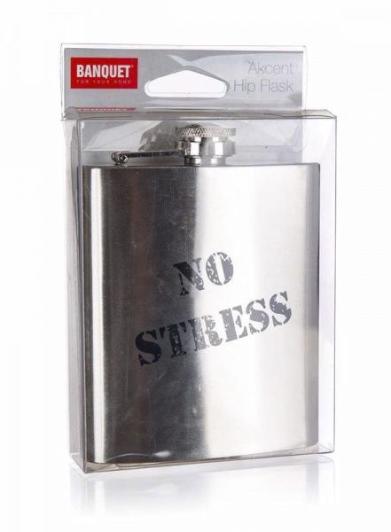 Фляга з нержавіючої сталі No Stress 210 мл Akcent Banquet