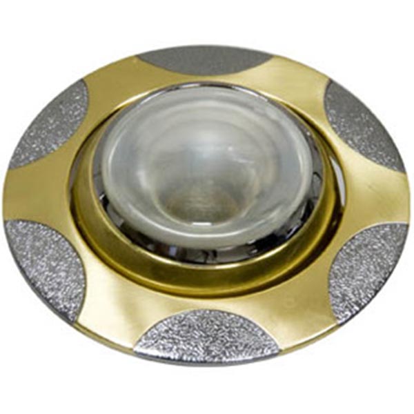 Светильник Feron 156 Е14 матовое золото-хром