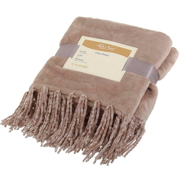 Плед Fringe 140x180 см тауп La Nuit 