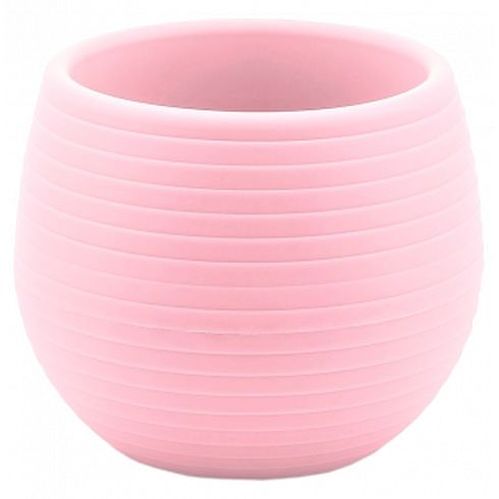 Горщик Serinova COLORFUL №3 круглий 0,55 л світло-рожевий (ES03-PudraPembe 11464) 