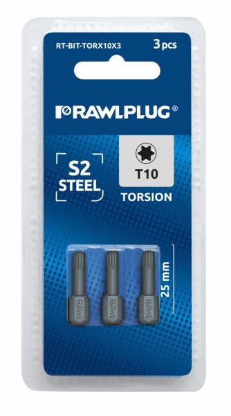 Бита Rawlplug Torx T30х25 блистер 3 шт. RT-BIT-TORX30X3