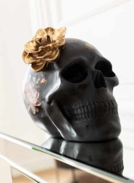 Статуетка декоративна Квітковий череп 22см (68029) KARE Design