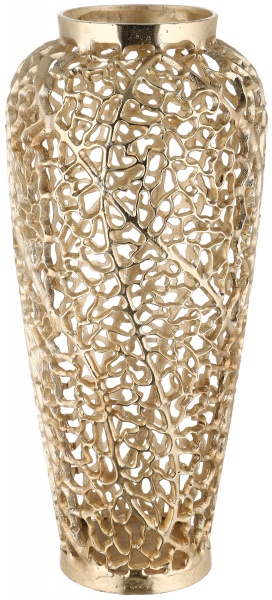 Ваза металлическая амфора коралл 16162A 57 см золотой 