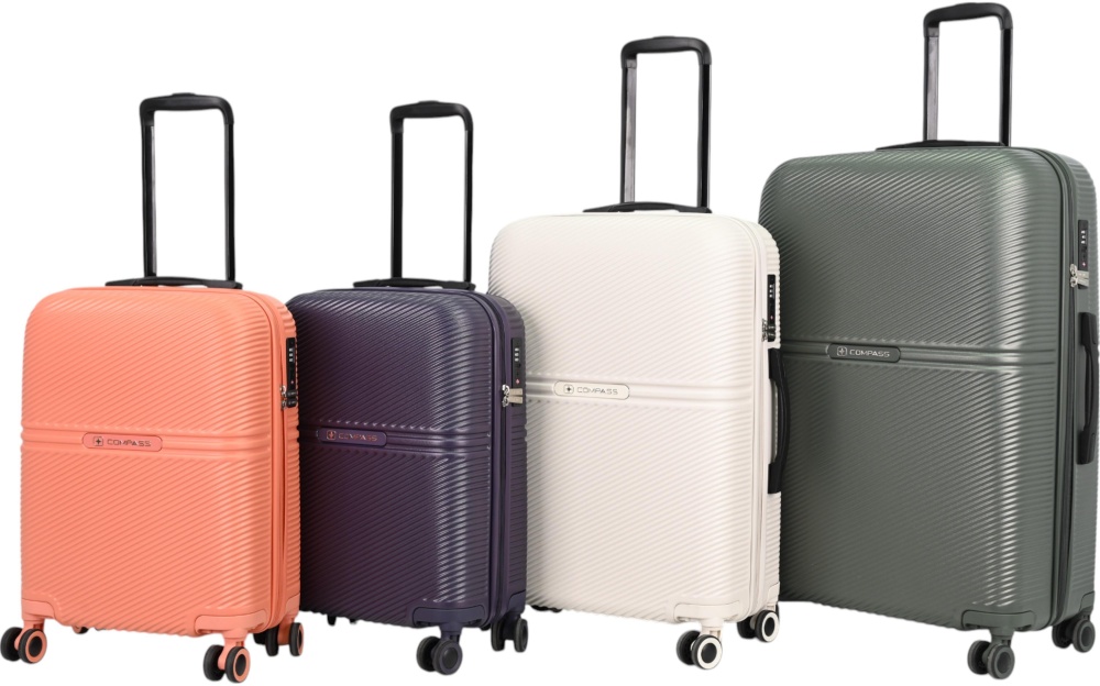 Чемодан Compass MS-2690 90 л кремовый 52x29x77 см L