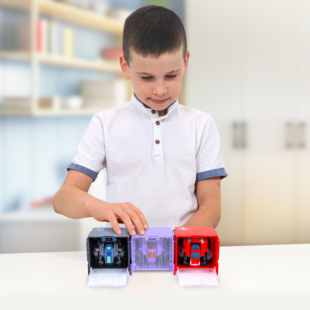 Игрушка-трансформер Alpha Group Динозавр Dinoster - Пурпурный Раптор-бот EU580840-2