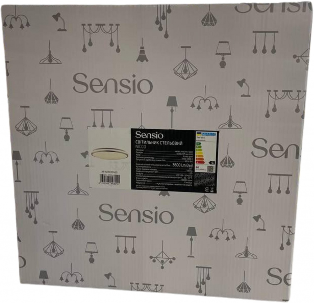 Светильник потолочный Sensio Nicco LED 60 Вт белый/хром 3000-6500 К AR-N250301425