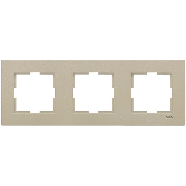 Рамка Viko Novella тройная бронзовая