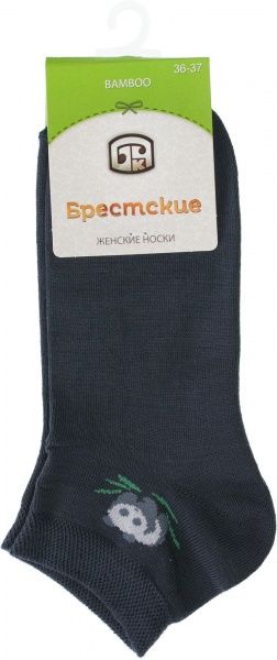 Шкарпетки БЧК Bamboo р. 36-37 темно-сірий 1502 