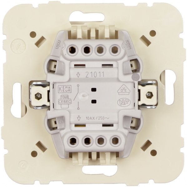 Вимикач одноклавішний Efapel Logus без підсвітки 10 А 250В IP20 слонова кістка