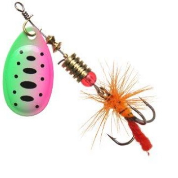 Блесна-вертушка Fishing ROI 6 г Aglia Fly 2001 fluo pink