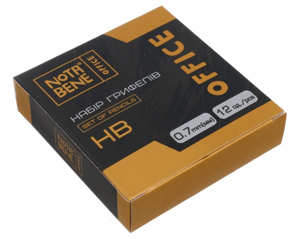 Набор грифелей HB 0,7 мм 12 шт. графит Nota Bene