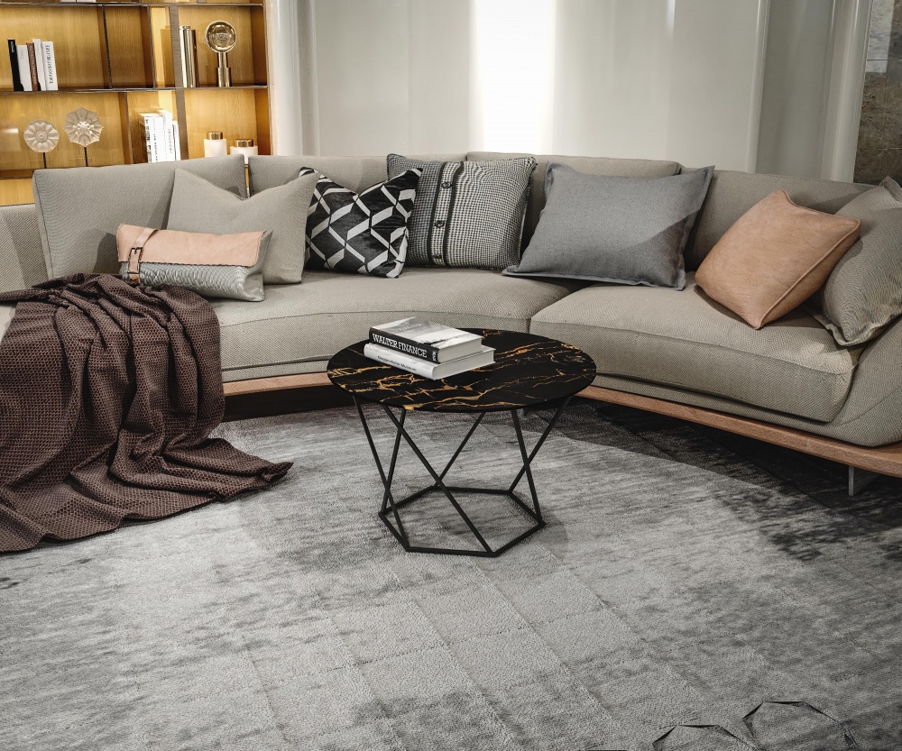 Стіл журнальний Aqua Rodos Лінт RICHMOND BLACK 450мм чорний/чорний