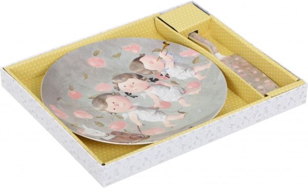 Блюдо для торта Ми веземо з собою кота 24 см 924-351 Gapchinska 