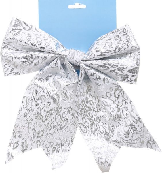 Декорація новорічна Бант з орнаментом 23х29 см SD15-789282 